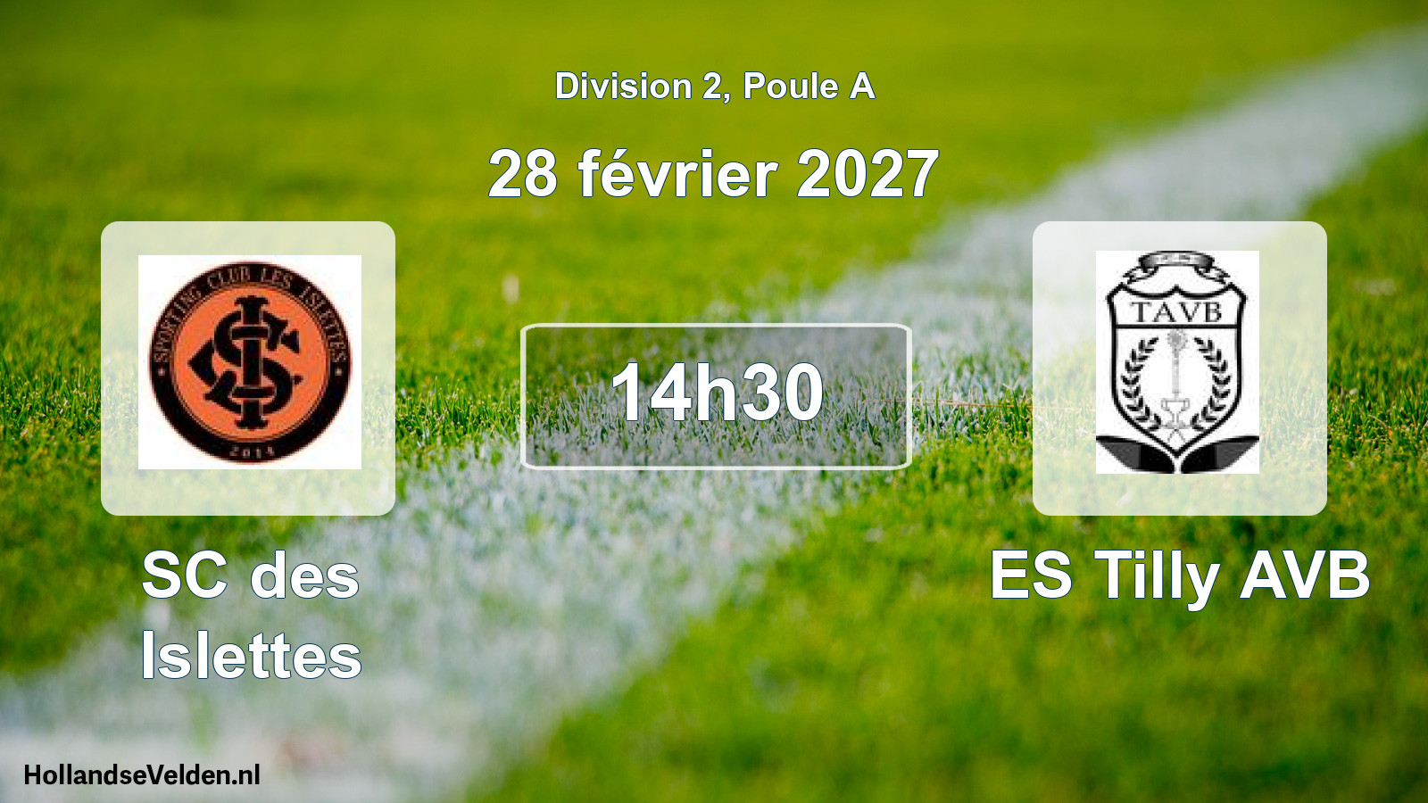 Match programmé: SC des Islettes - ES Tilly AVB (28 février 2027)
