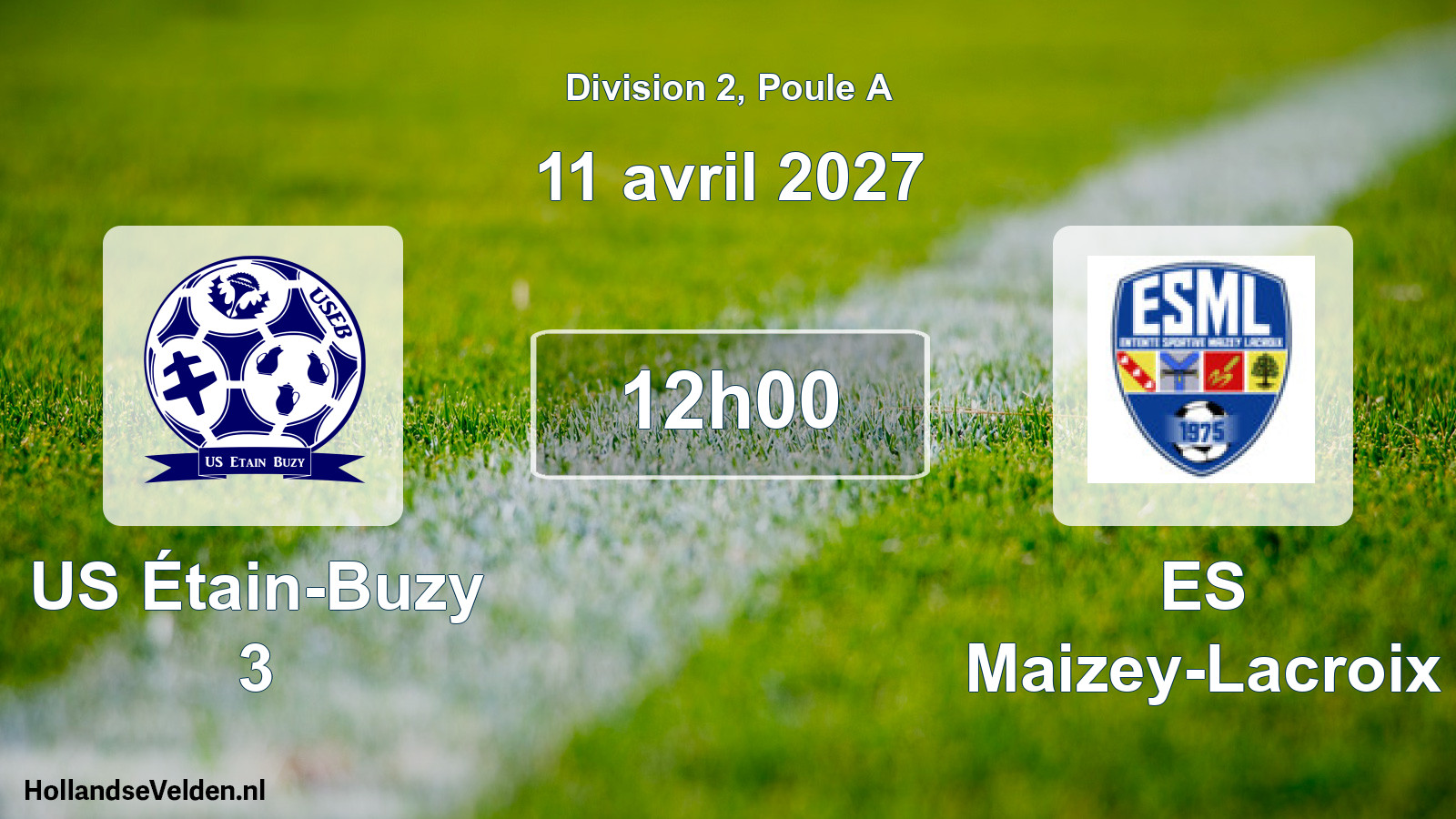 Match programmé: US Étain-Buzy 3 - ES Maizey-Lacroix (11 avril 2027)