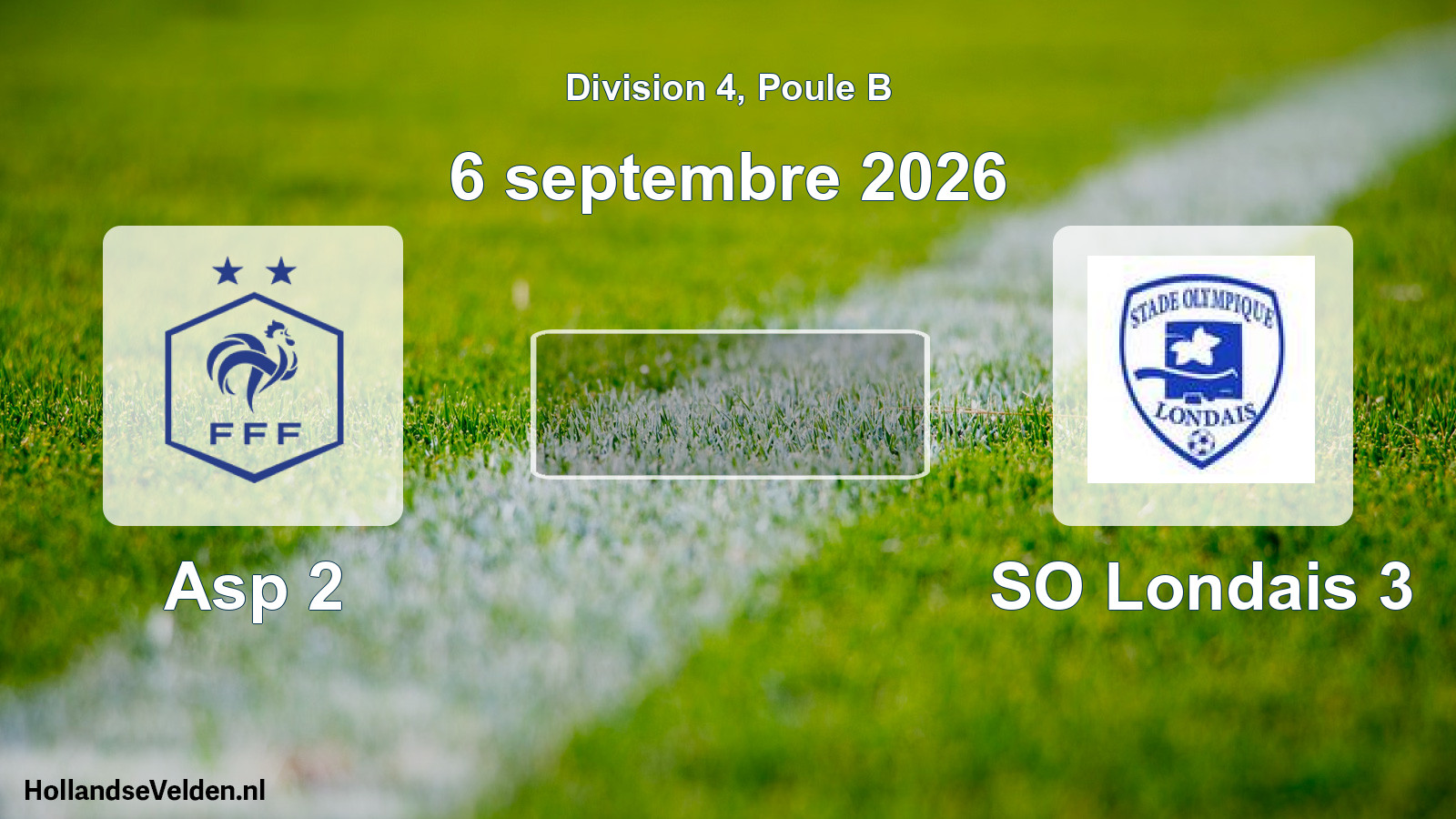 Match programmé: Asp 2 - SO Londais 3 (6 septembre 2026)