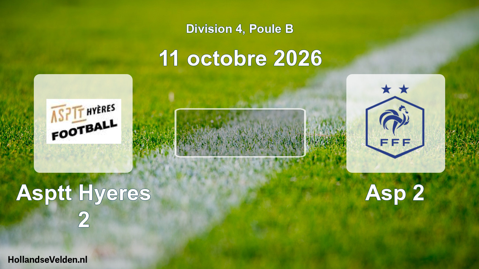 Scheduled Match: Asptt Hyeres 2 - Asp 2 (11 October 2026)