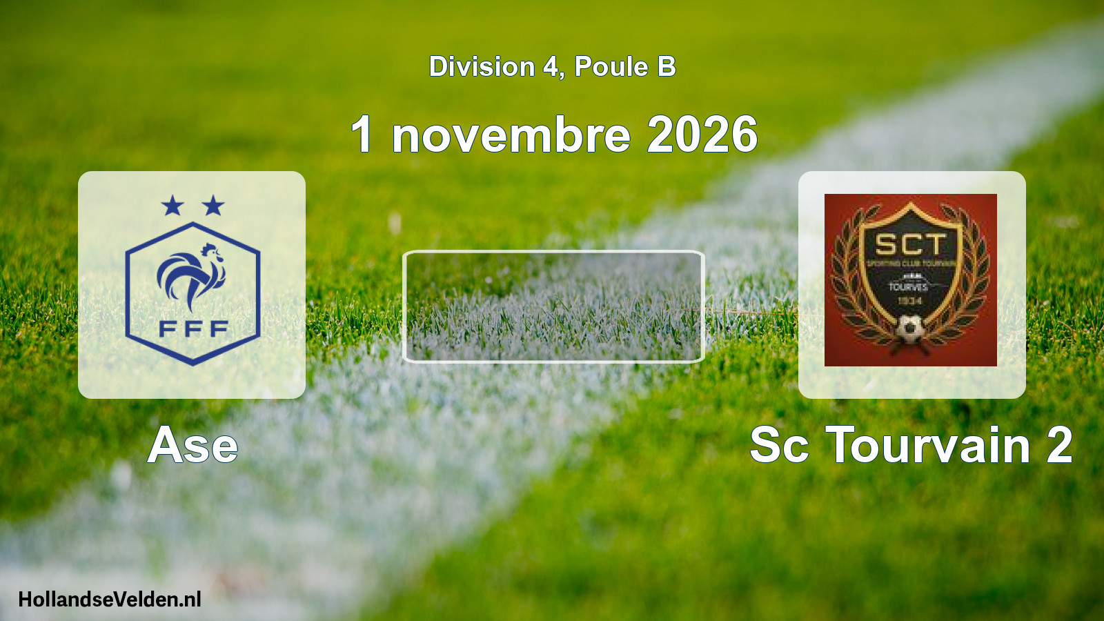 Geplande wedstrijd: Ase - Sc Tourvain 2 (1 november 2026)