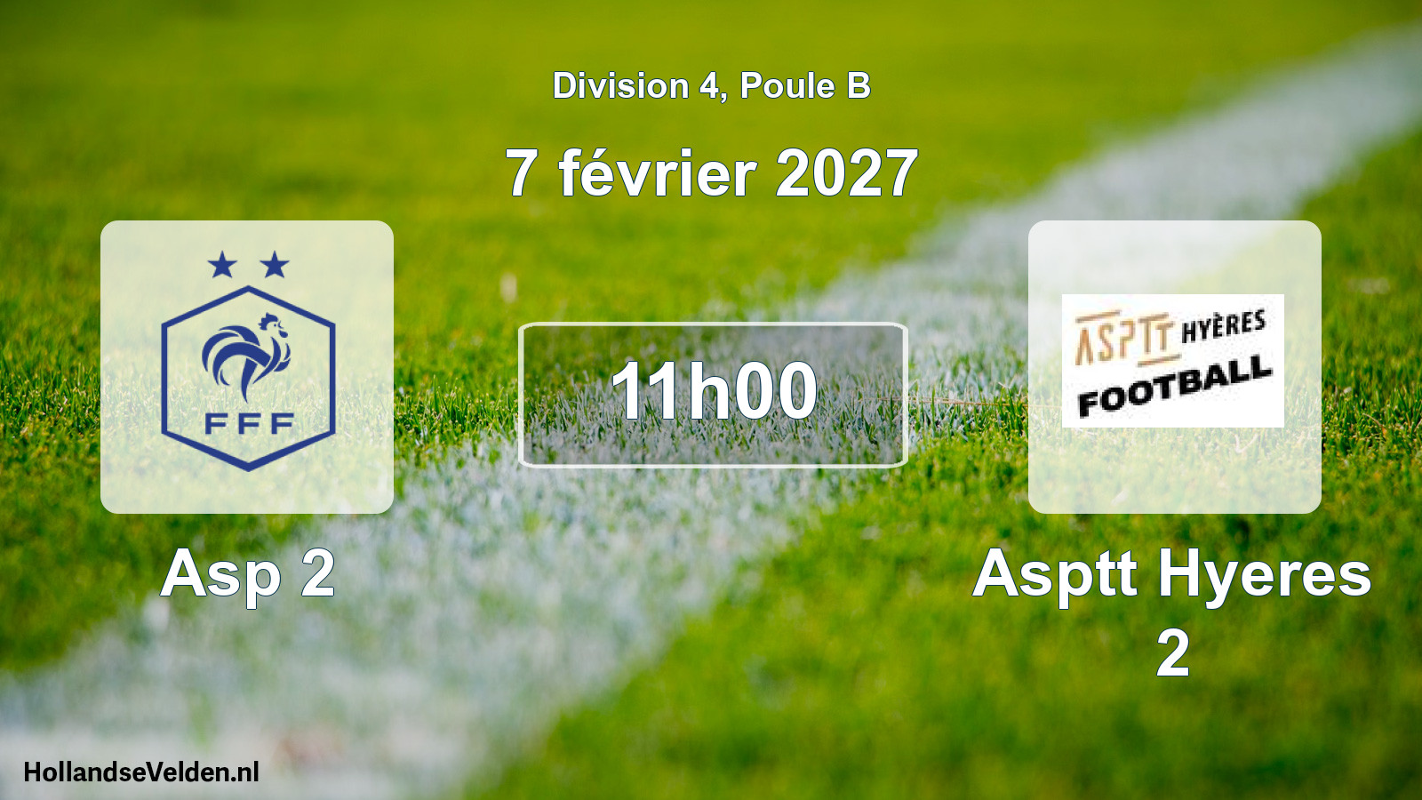 Scheduled Match: Asp 2 - Asptt Hyeres 2 (7 February 2027)