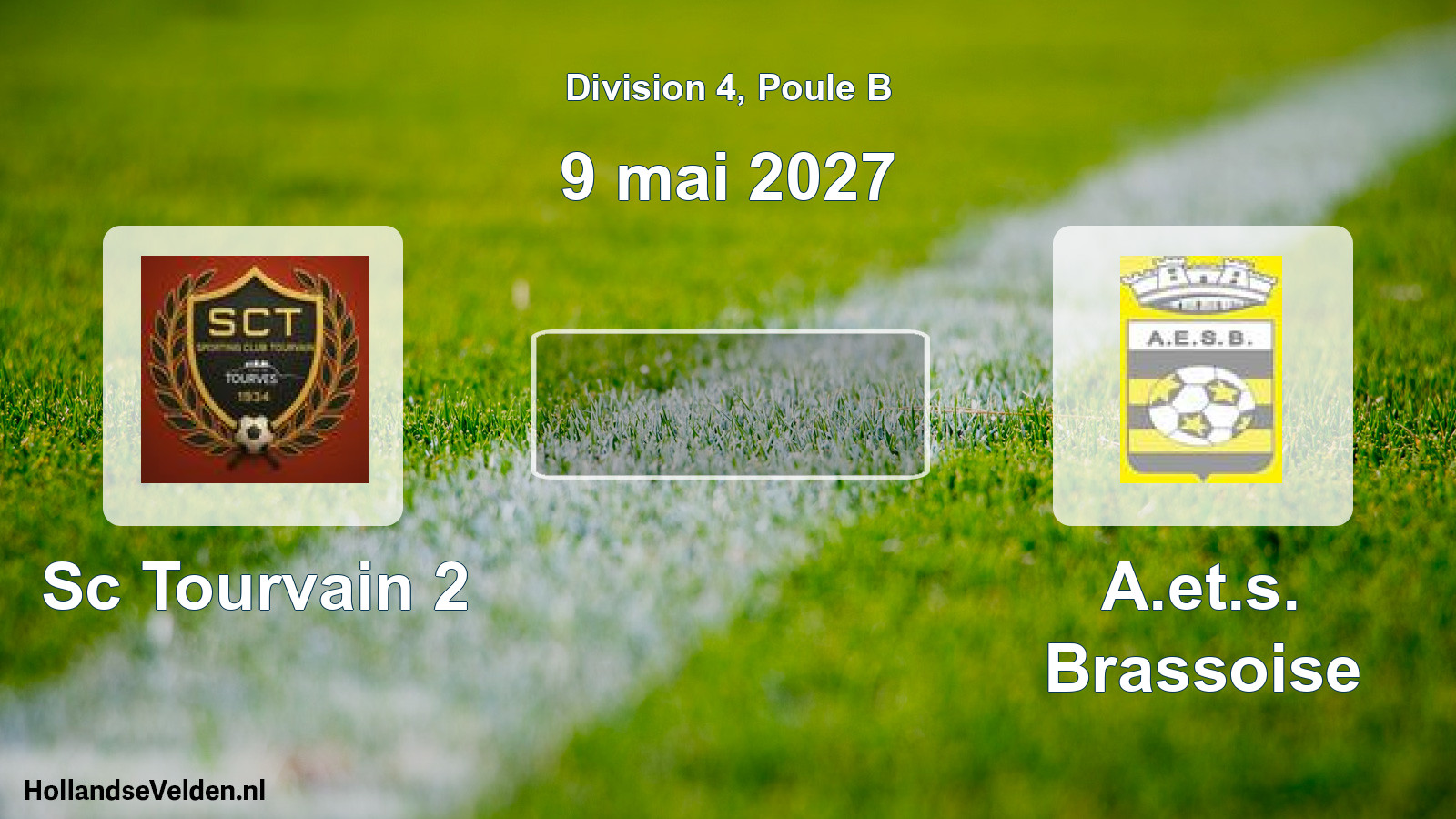 Match programmé: Sc Tourvain 2 - A.et.s. Brassoise (9 mai 2027)