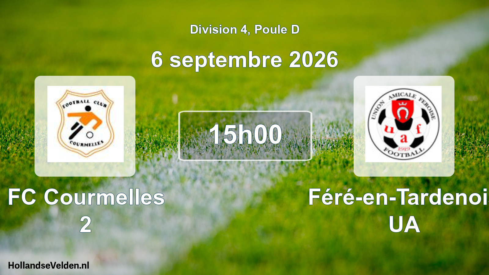 Scheduled Match: FC Courmelles 2 - Féré-en-Tardenois UA (6 September 2026)