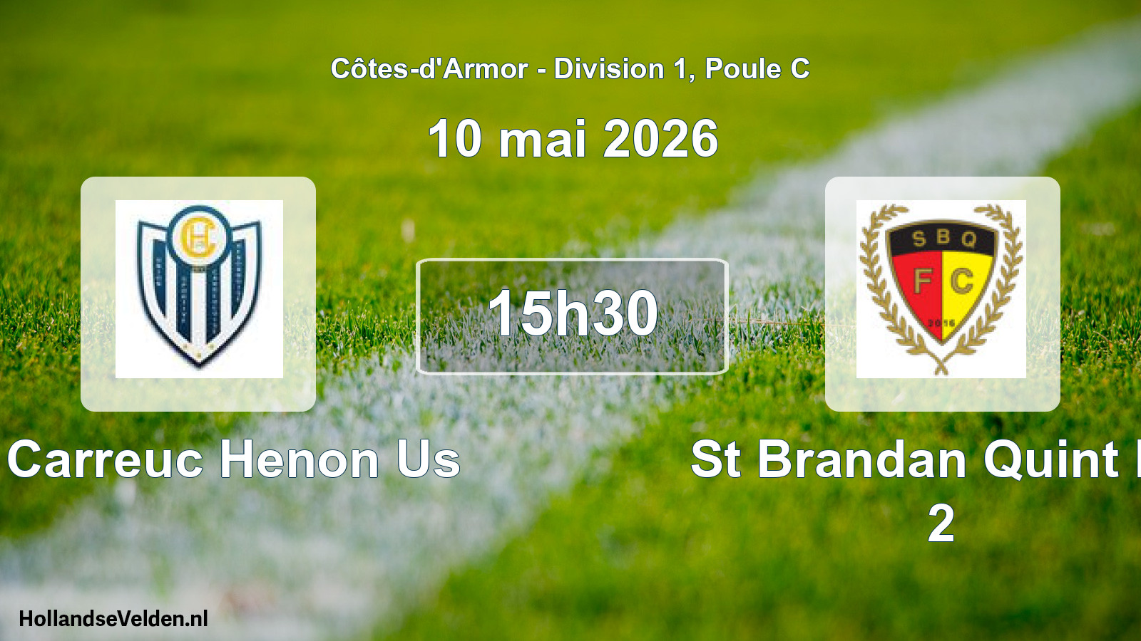 Scheduled Match: St Carreuc Henon Us - St Brandan Quint Fc 2 (10 May 2026)
