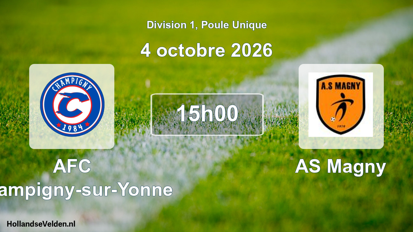 Scheduled Match: AFC Champigny-sur-Yonne - AS Magny (4 October 2026)