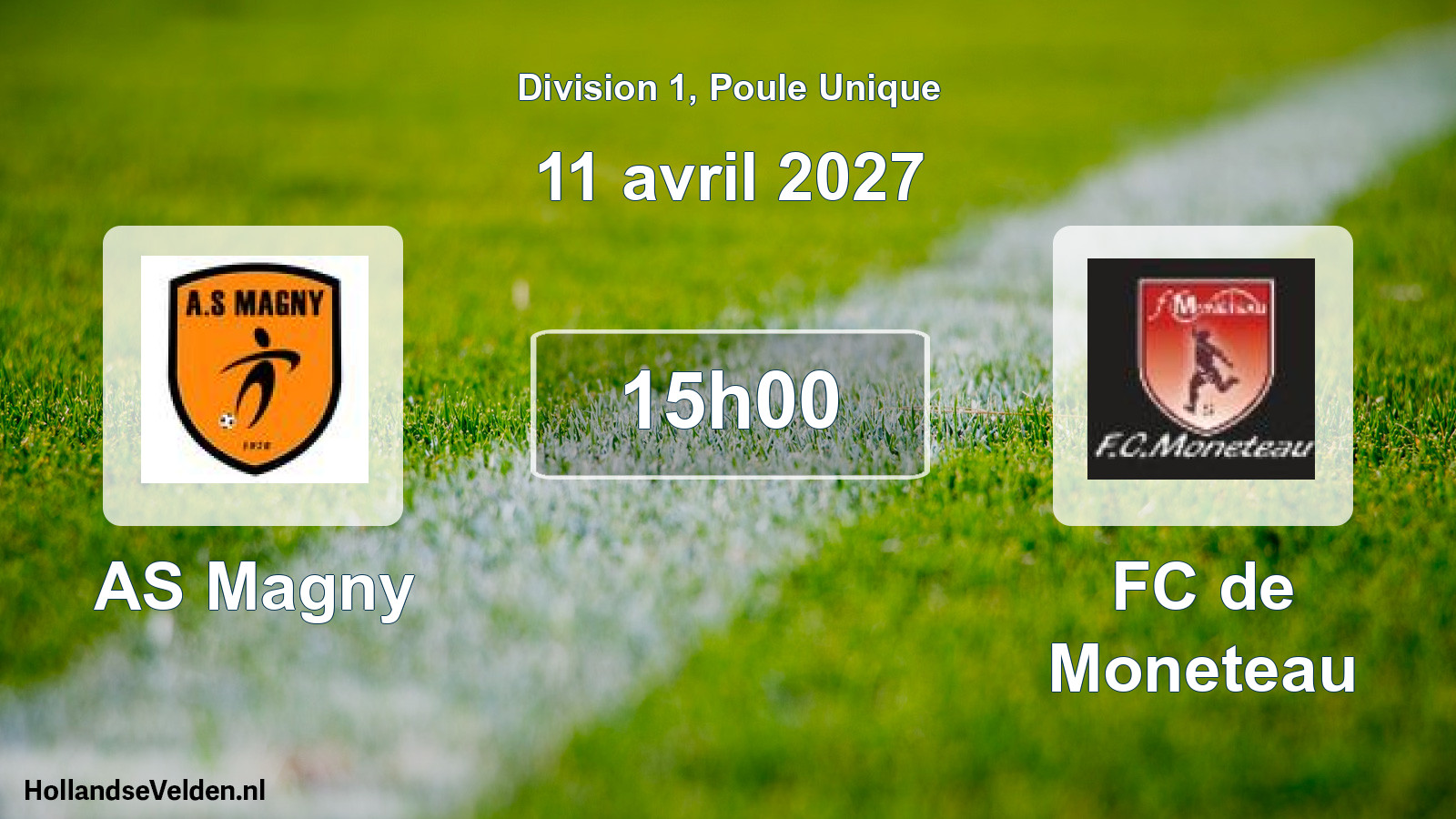Match programmé: AS Magny - FC de Moneteau (11 avril 2027)