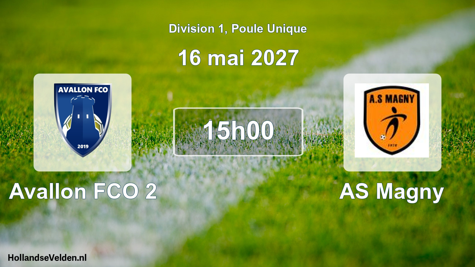 Match programmé: Avallon FCO 2 - AS Magny (16 mai 2027)