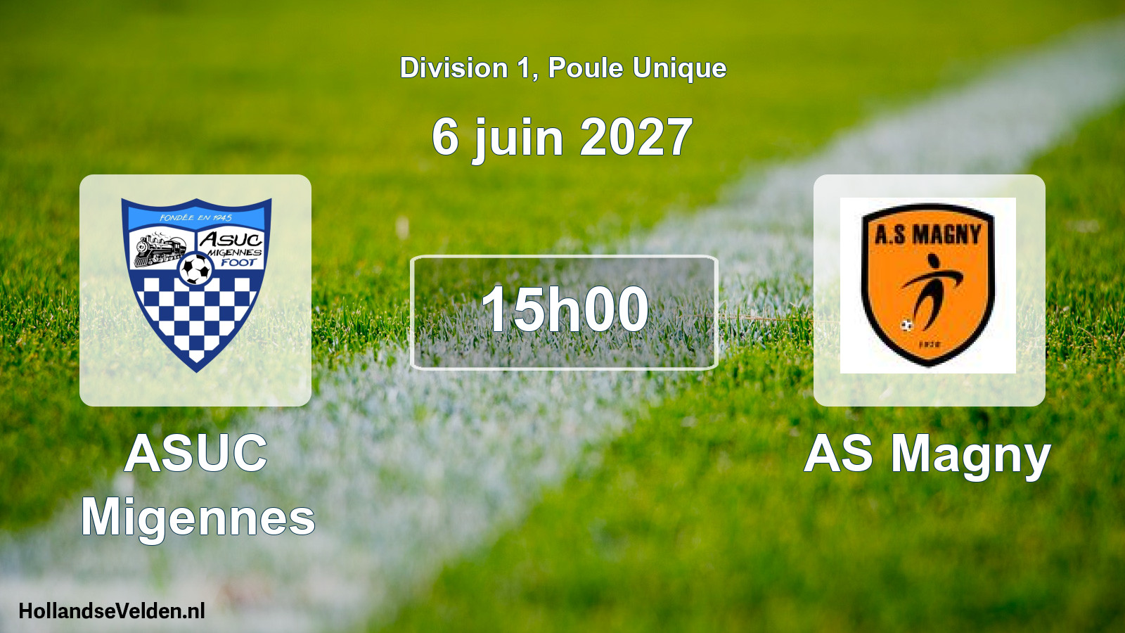 Match programmé: ASUC Migennes - AS Magny (6 juin 2027)