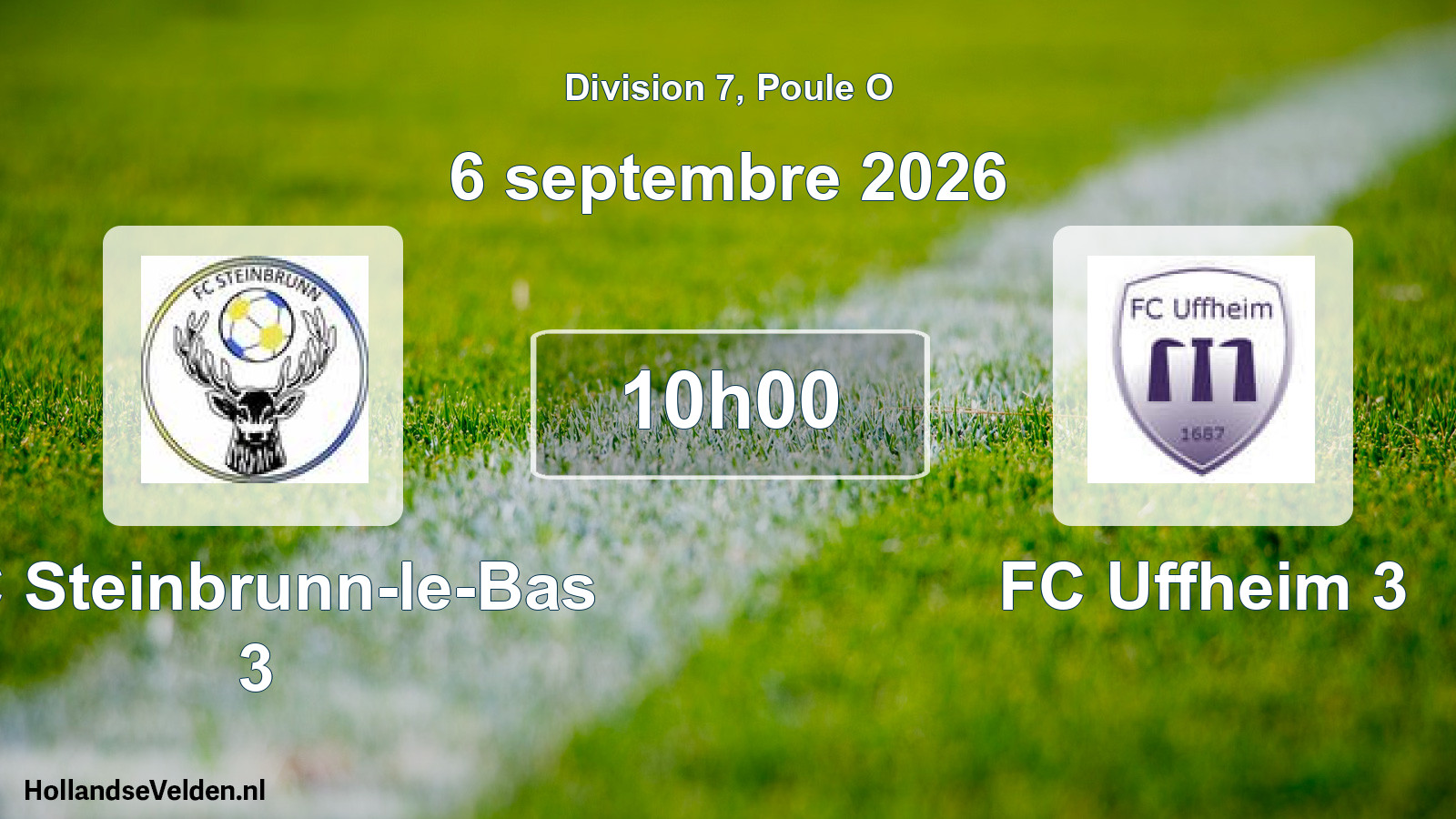 Scheduled Match: FC Steinbrunn-le-Bas 3 - FC Uffheim 3 (6 September 2026)