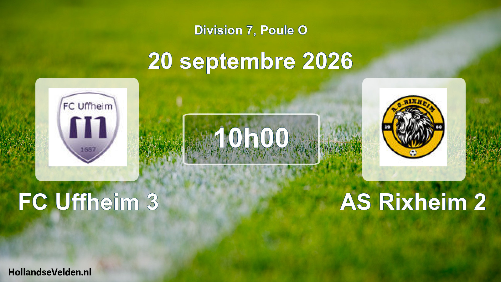 Scheduled Match: FC Uffheim 3 - AS Rixheim 2 (20 September 2026)