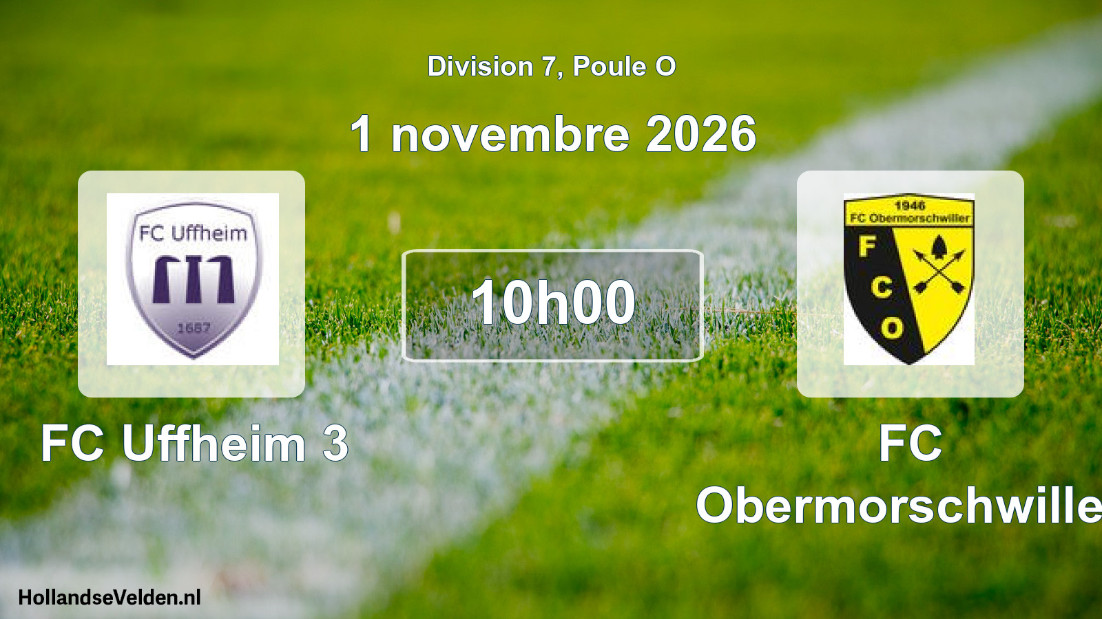 Scheduled Match: FC Uffheim 3 - FC Obermorschwiller (1 November 2026)