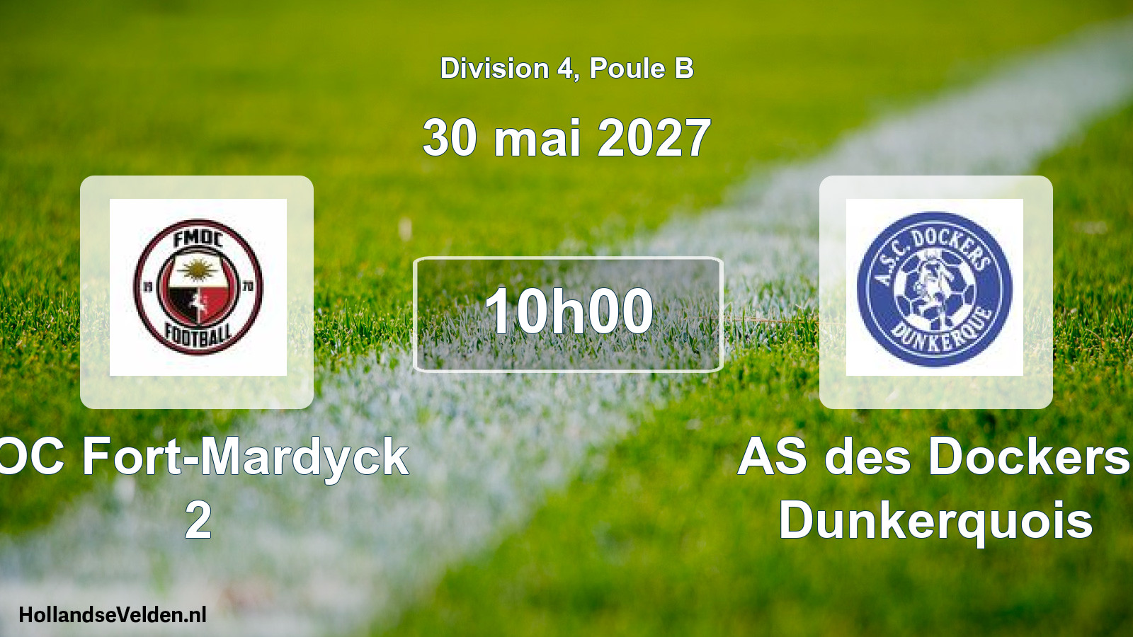 Geplande wedstrijd: OC Fort-Mardyck 2 - AS des Dockers Dunkerquois (30 mei 2027)