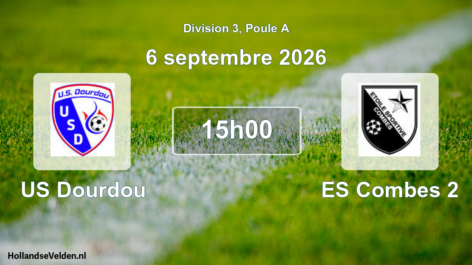 Match programmé: US Dourdou - ES Combes 2 (6 septembre 2026)