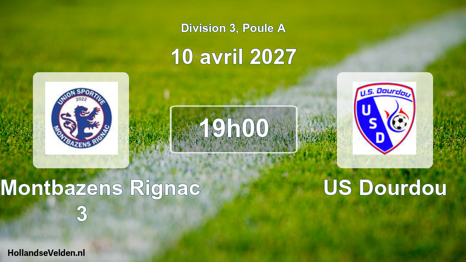 Match programmé: US Montbazens Rignac 3 - US Dourdou (10 avril 2027)