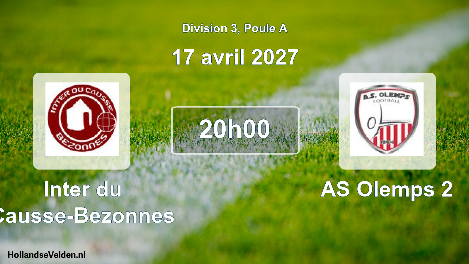 Match programmé: Inter du Causse-Bezonnes - AS Olemps 2 (17 avril 2027)