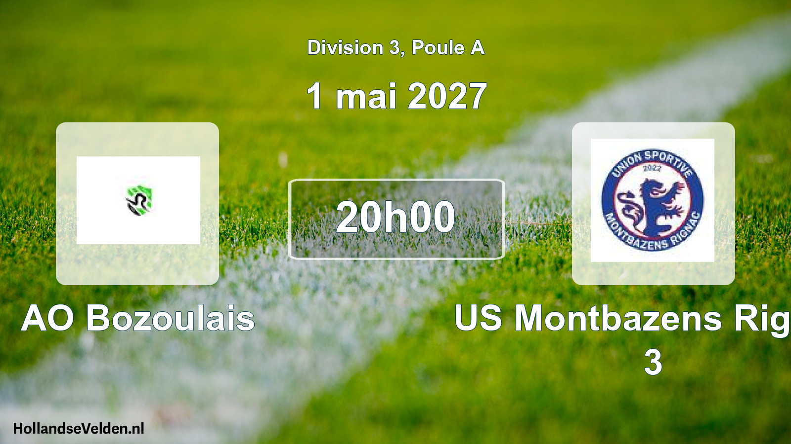 Match programmé: AO Bozoulais - US Montbazens Rignac 3 (1 mai 2027)