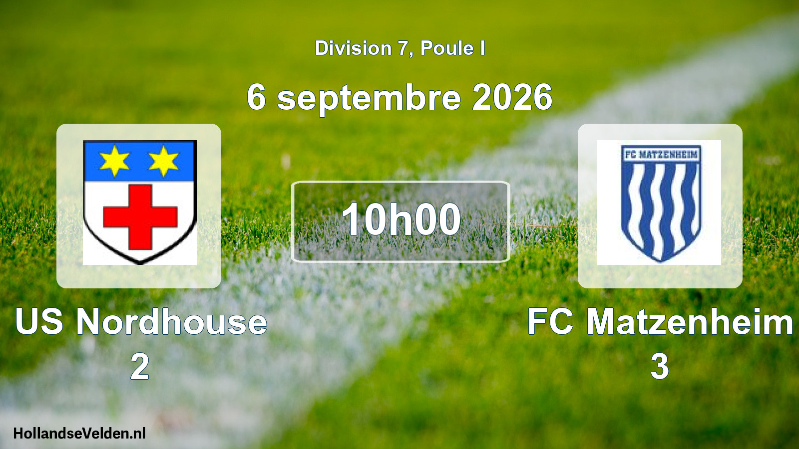 Scheduled Match: US Nordhouse 2 - FC Matzenheim 3 (6 September 2026)