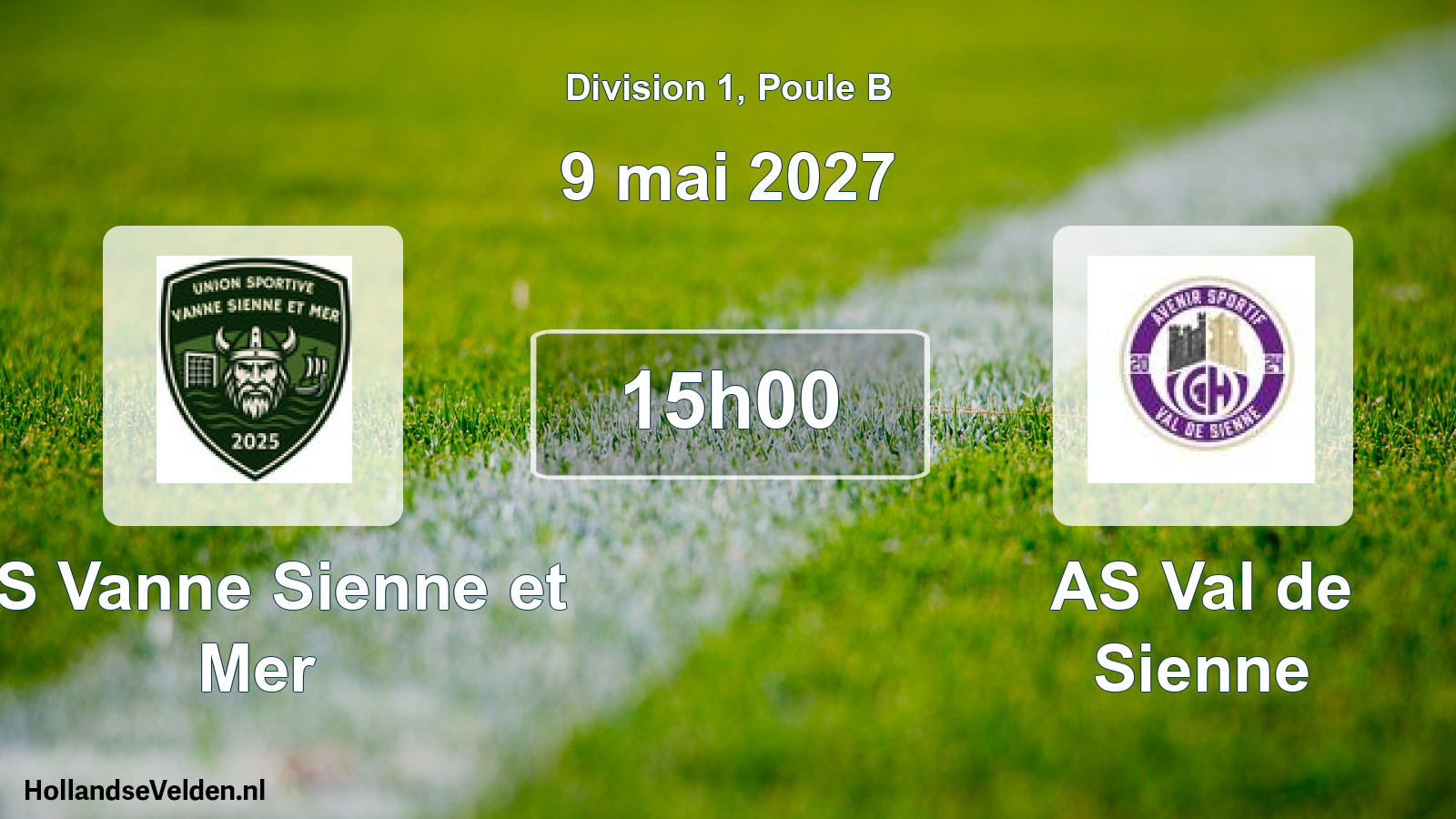 Match programmé: US Vanne Sienne et Mer - AS Val de Sienne (9 mai 2027)