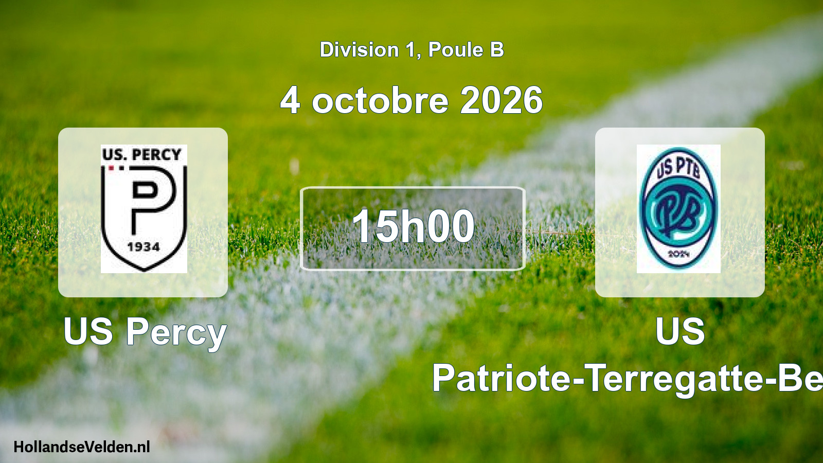 Match programmé: US Percy - US Patriote-Terregatte-Beuvron (4 octobre 2026)