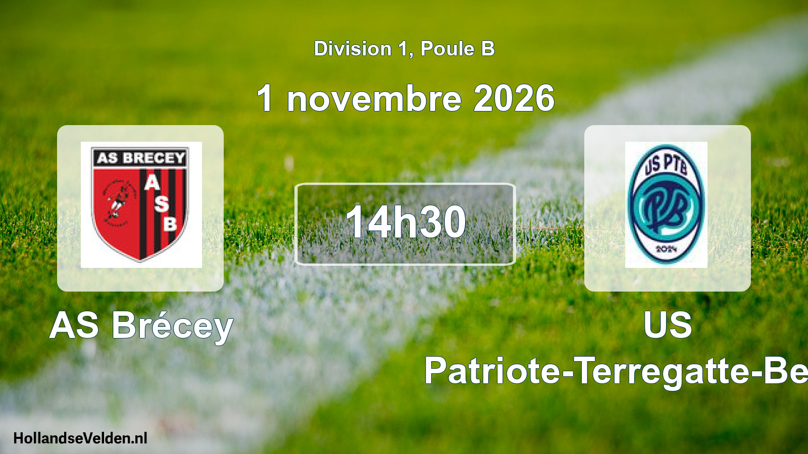 Match programmé: AS Brécey - US Patriote-Terregatte-Beuvron (1 novembre 2026)