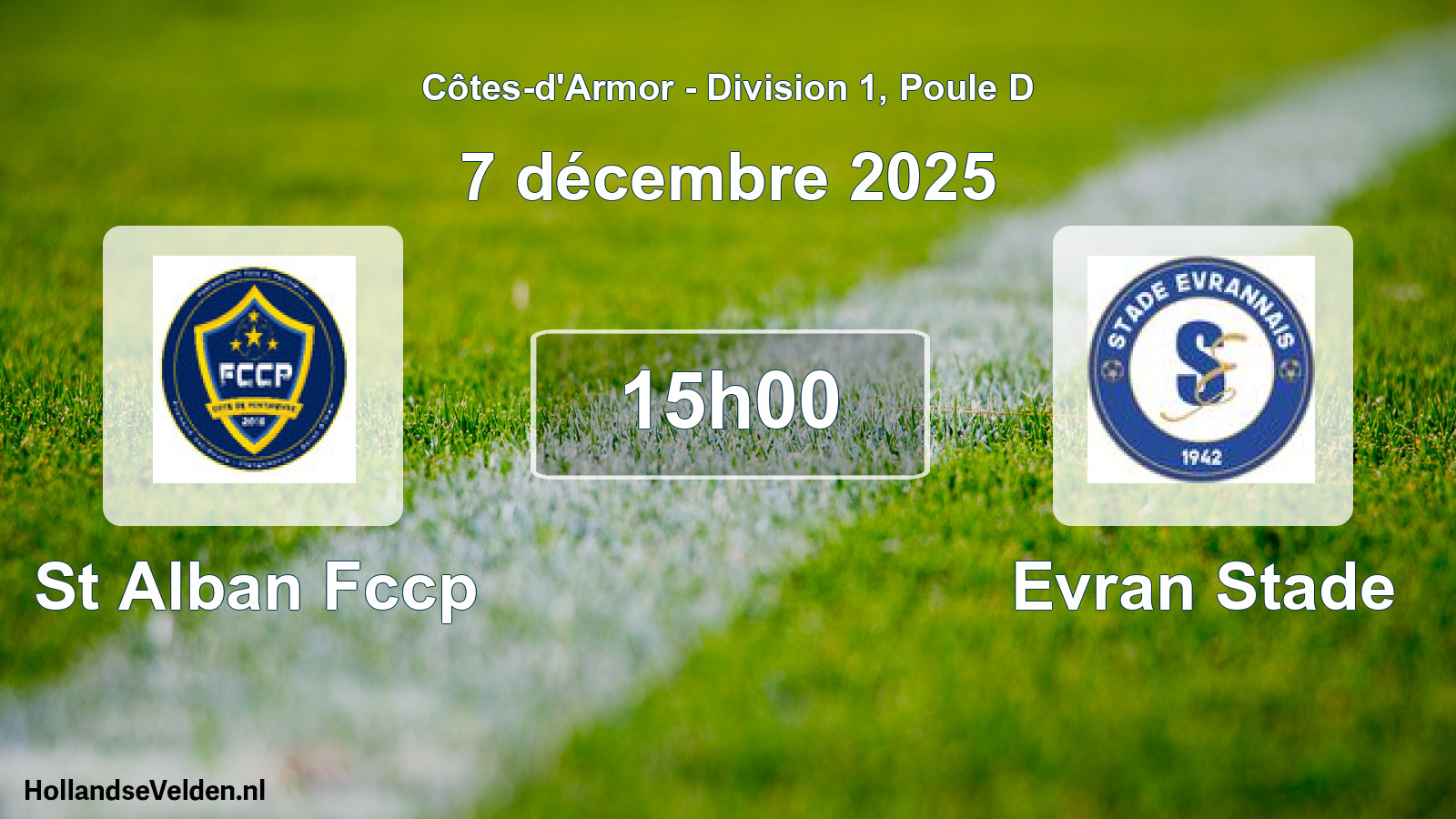 Geplande wedstrijd: St Alban Fccp - Evran Stade (7 december 2025)
