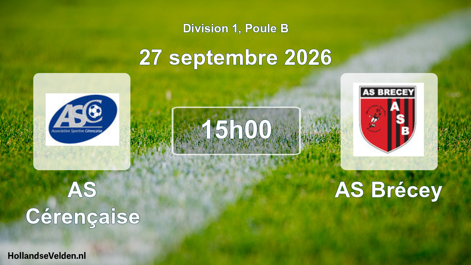 Match programmé: AS Cérençaise - AS Brécey (27 septembre 2026)