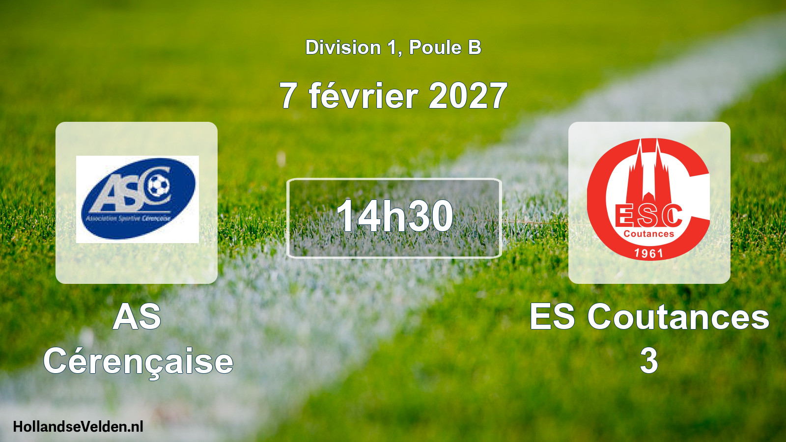 Match programmé: AS Cérençaise - ES Coutances 3 (7 février 2027)