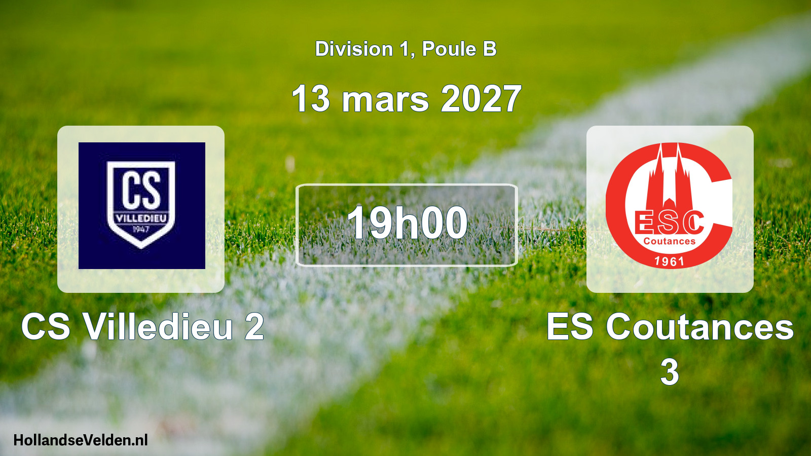 Match programmé: CS Villedieu 2 - ES Coutances 3 (13 mars 2027)