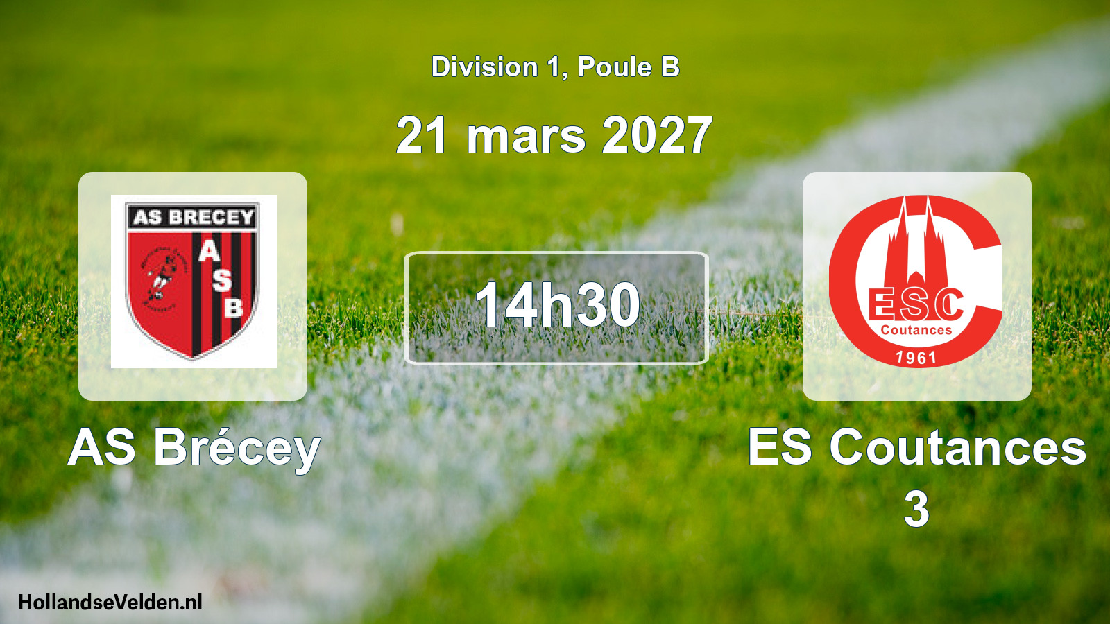 Match programmé: AS Brécey - ES Coutances 3 (21 mars 2027)