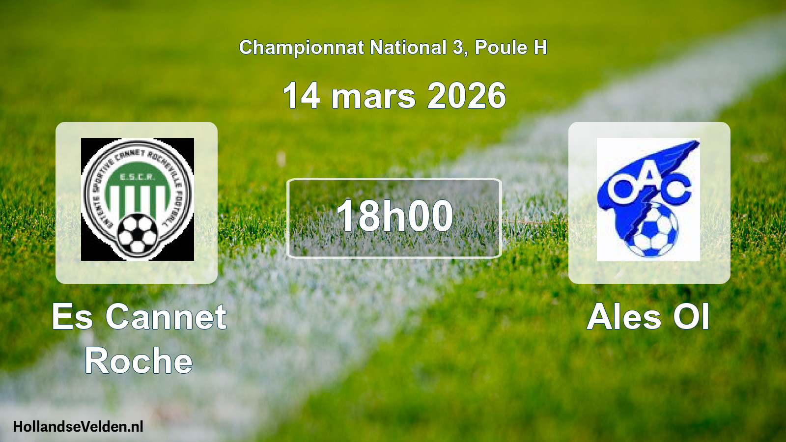 Geplande wedstrijd: Es Cannet Roche - Ales Ol (14 maart 2026)