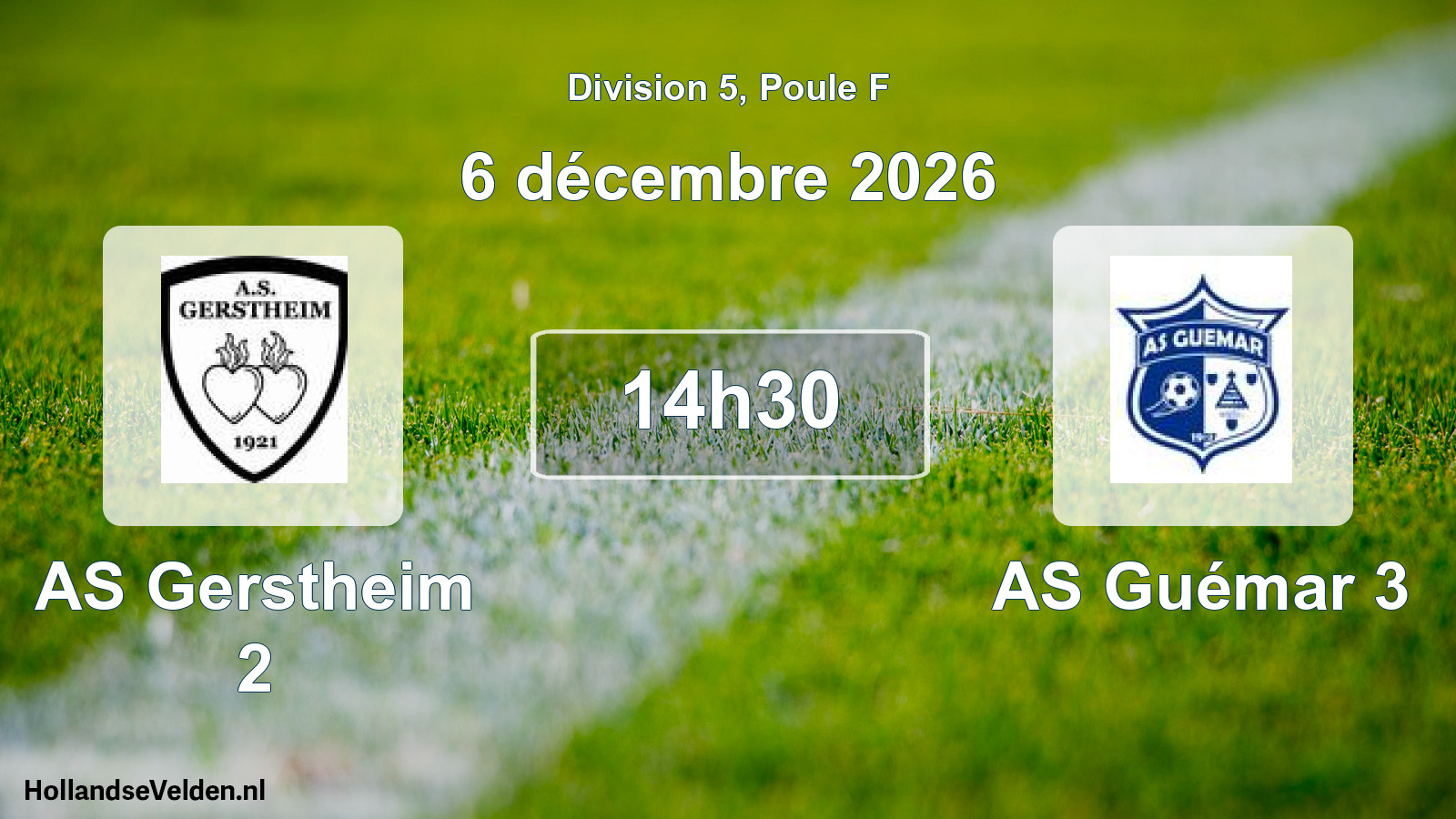 Scheduled Match: AS Gerstheim 2 - AS Guémar 3 (6 December 2026)
