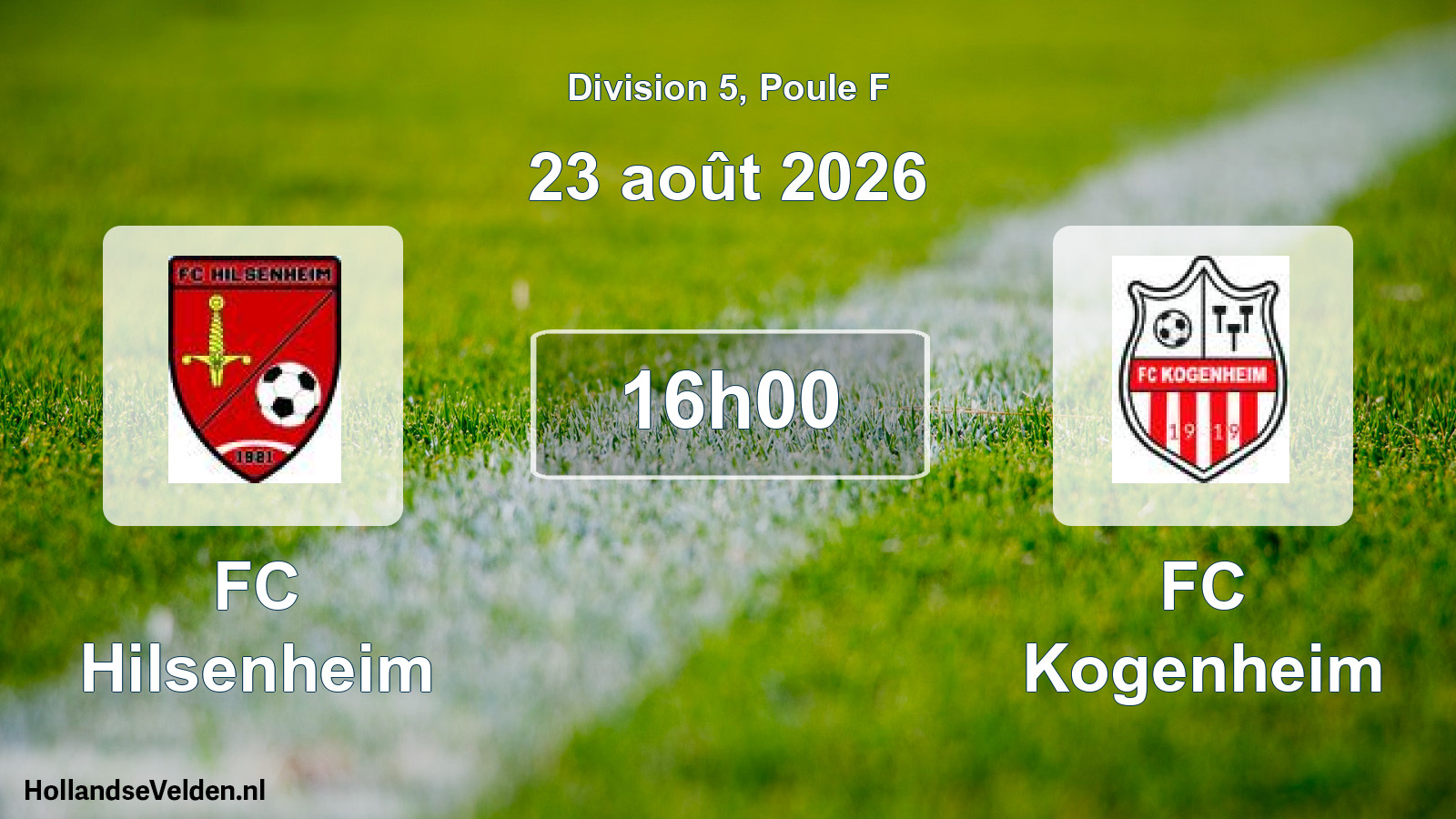 Scheduled Match: FC Hilsenheim - FC Kogenheim (23 August 2026)