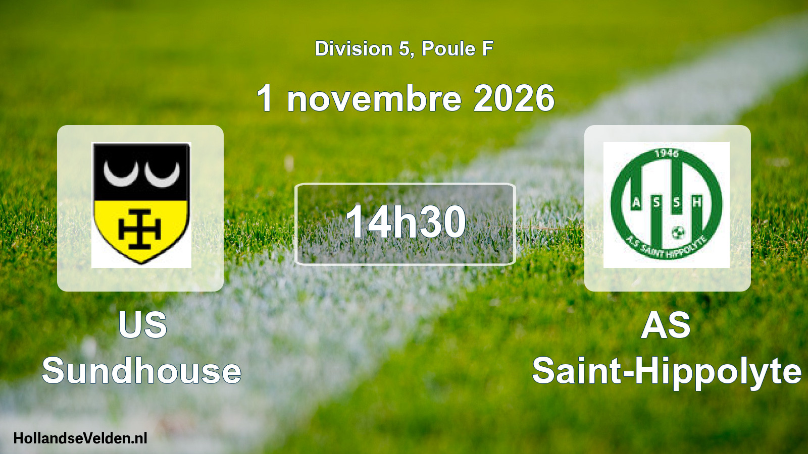Scheduled Match: US Sundhouse - AS Saint-Hippolyte (1 November 2026)