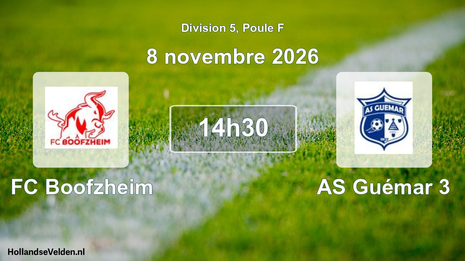 Scheduled Match: FC Boofzheim - AS Guémar 3 (8 November 2026)