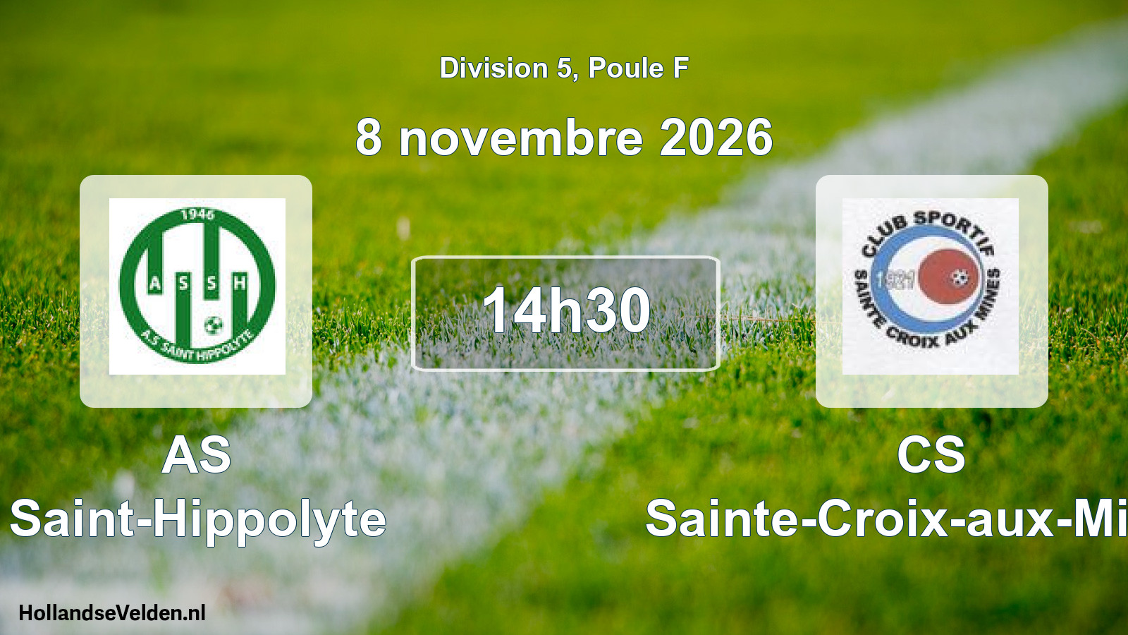 Scheduled Match: AS Saint-Hippolyte - CS Sainte-Croix-aux-Mines (8 November 2026)