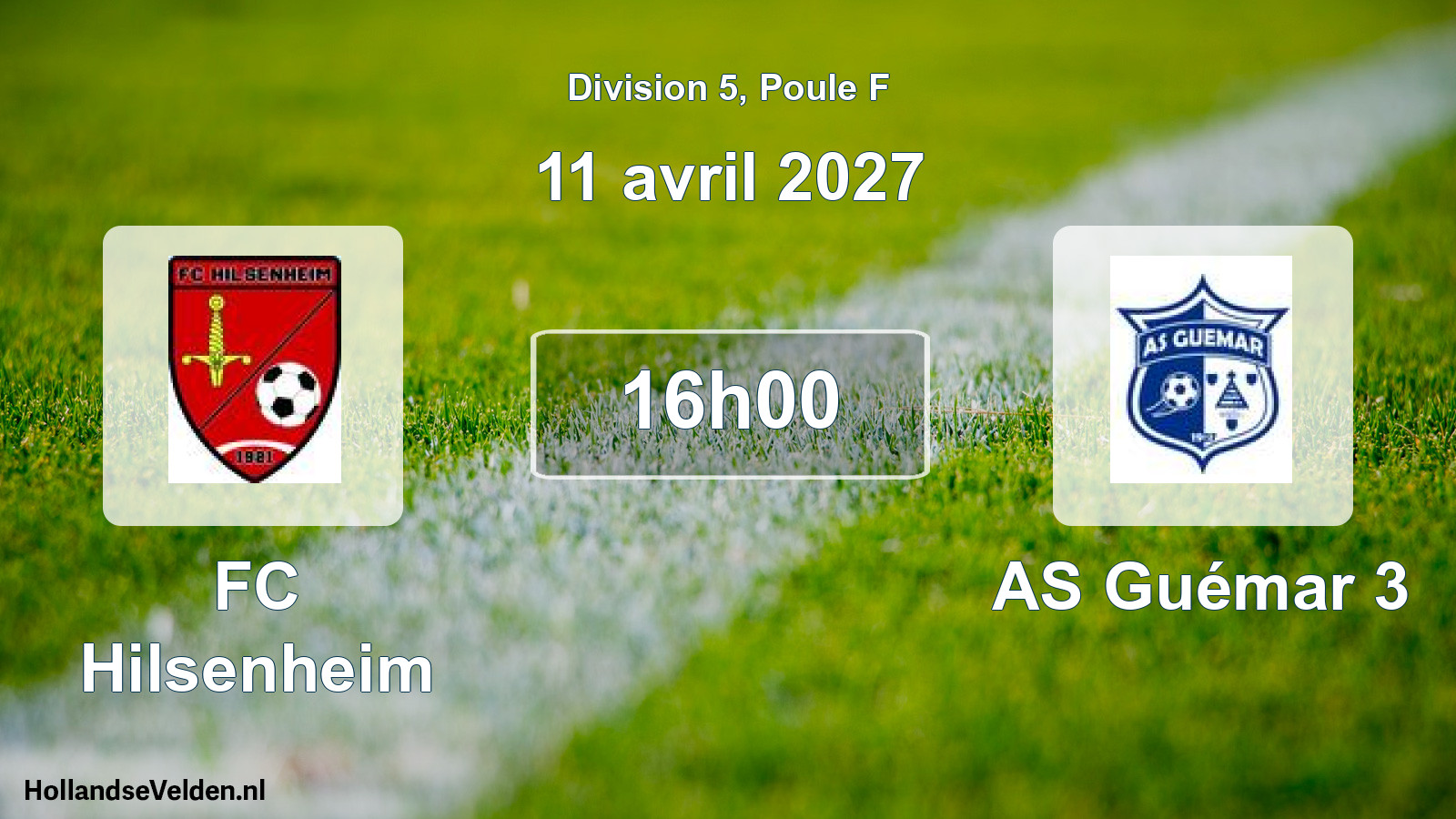 Scheduled Match: FC Hilsenheim - AS Guémar 3 (11 April 2027)