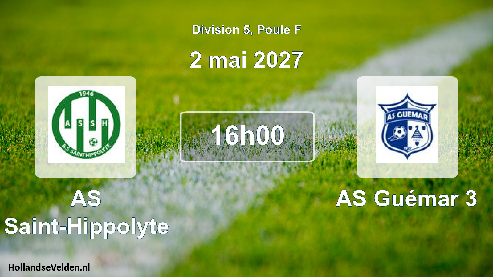 Scheduled Match: AS Saint-Hippolyte - AS Guémar 3 (2 May 2027)