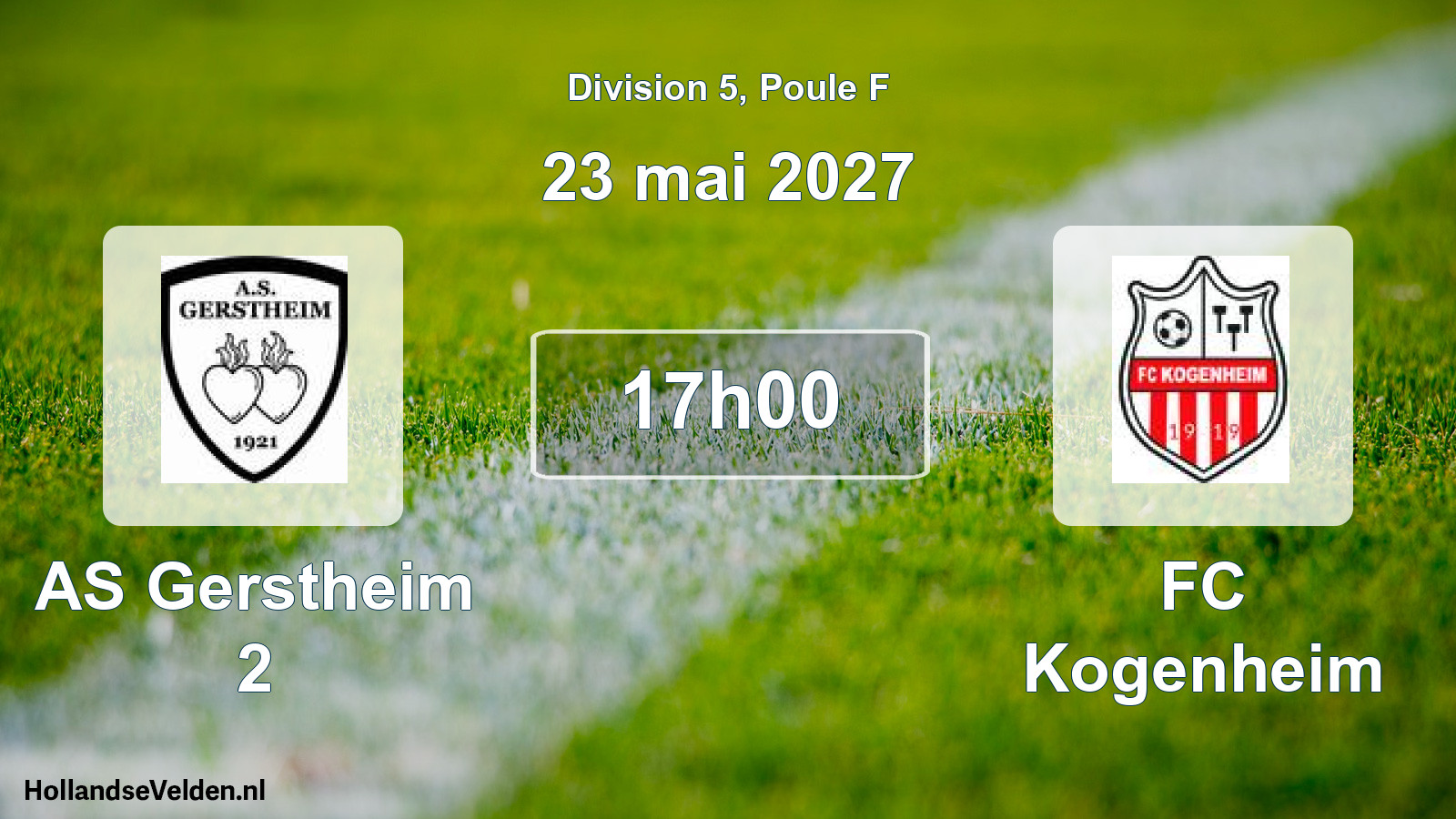 Scheduled Match: AS Gerstheim 2 - FC Kogenheim (23 May 2027)