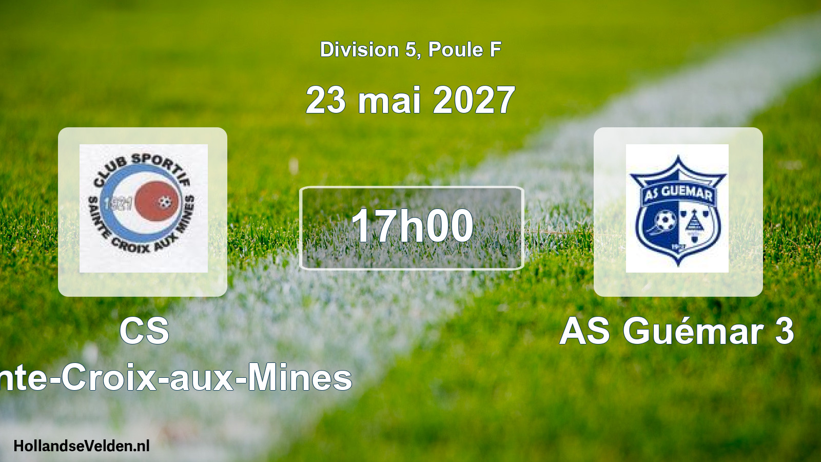 Scheduled Match: CS Sainte-Croix-aux-Mines - AS Guémar 3 (23 May 2027)