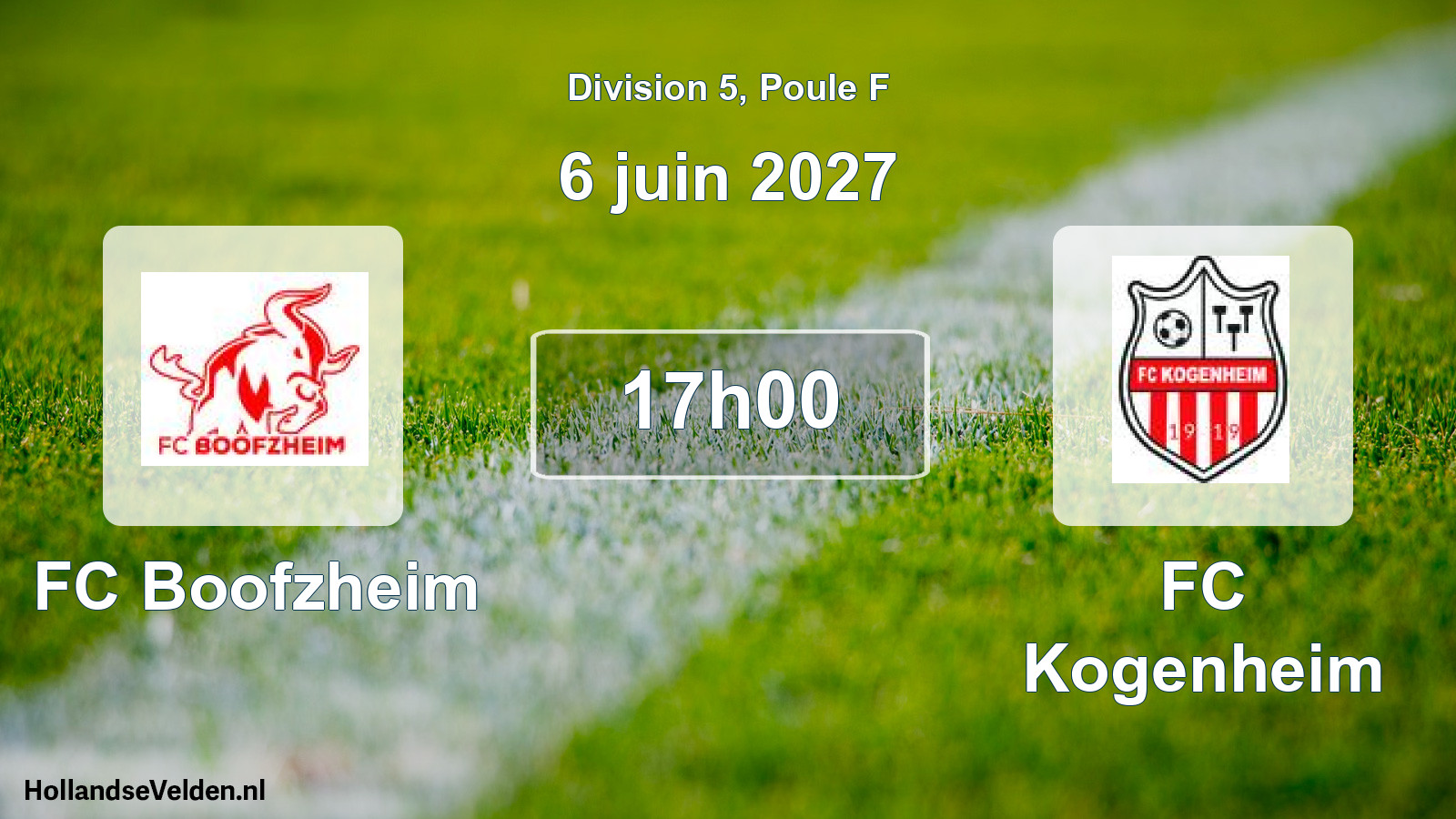 Scheduled Match: FC Boofzheim - FC Kogenheim (6 June 2027)