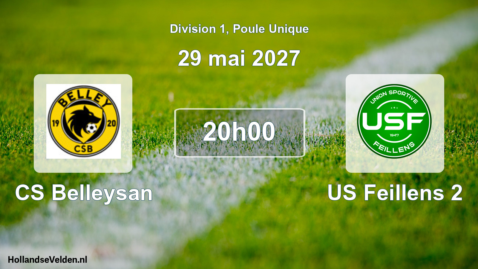 Match programmé: CS Belleysan - US Feillens 2 (29 mai 2027)
