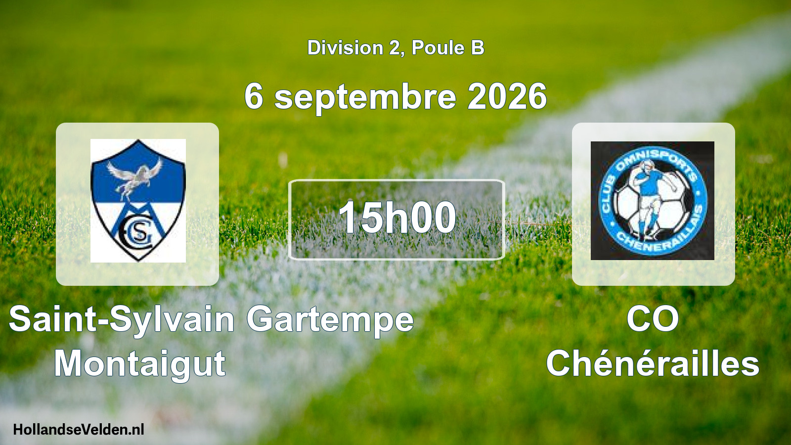 Scheduled Match: Entente Saint-Sylvain Gartempe Montaigut - CO Chénérailles (6 September 2026)