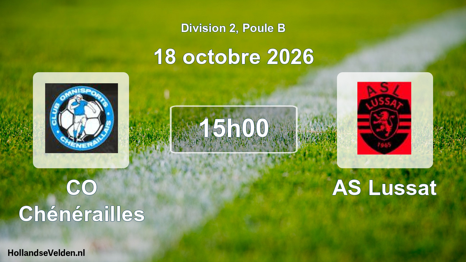 Scheduled Match: CO Chénérailles - AS Lussat (18 October 2026)