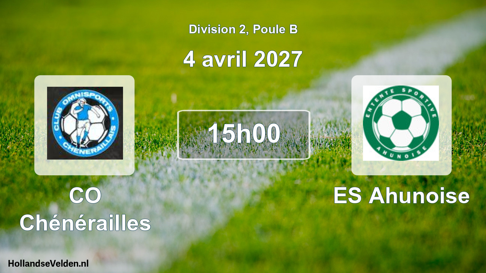 Scheduled Match: CO Chénérailles - ES Ahunoise (4 April 2027)