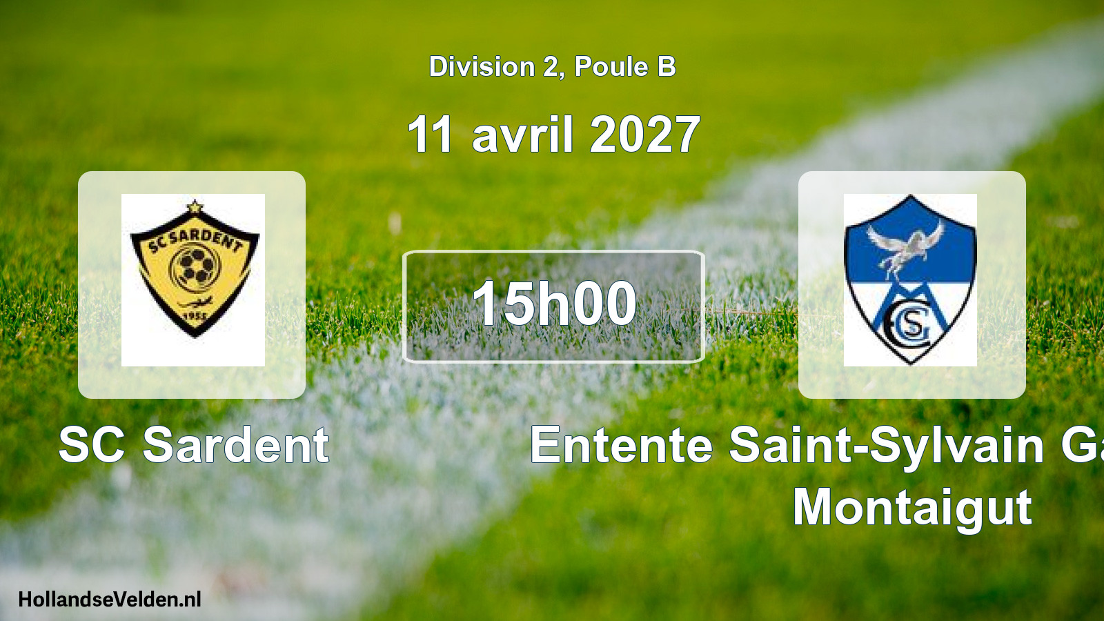 Match programmé: SC Sardent - Entente Saint-Sylvain Gartempe Montaigut (11 avril 2027)