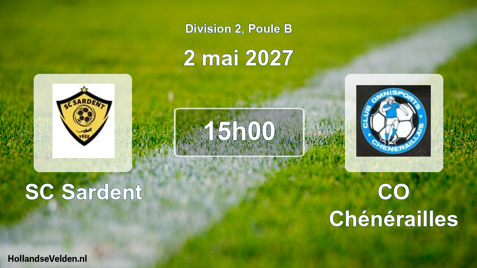 Scheduled Match: SC Sardent - CO Chénérailles (2 May 2027)