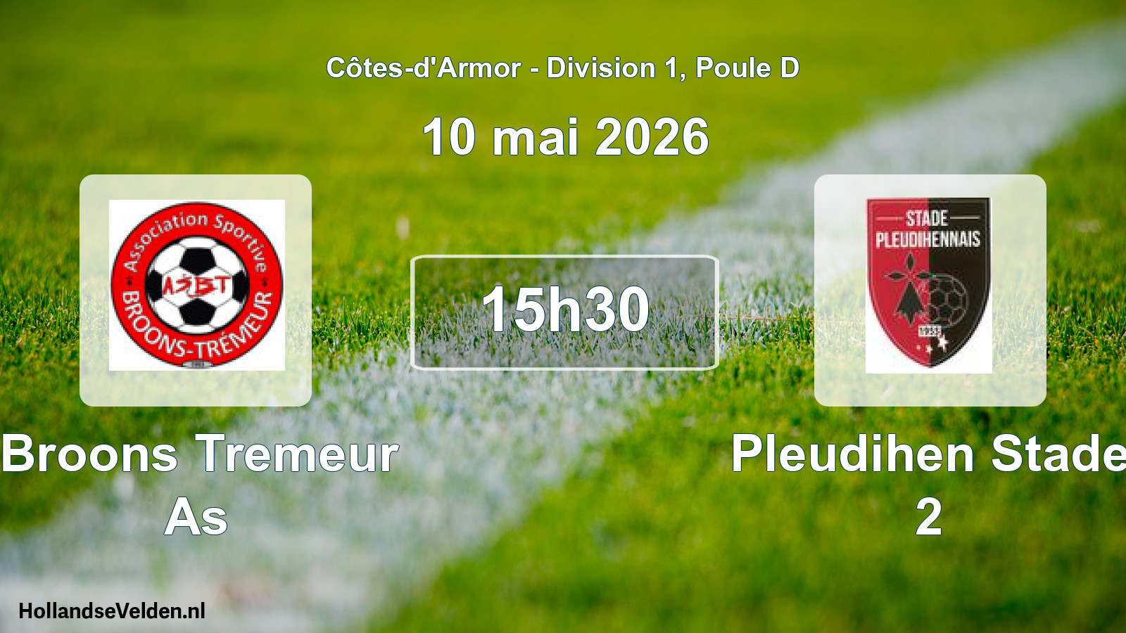 Scheduled Match: Broons Tremeur As - Pleudihen Stade 2 (10 May 2026)