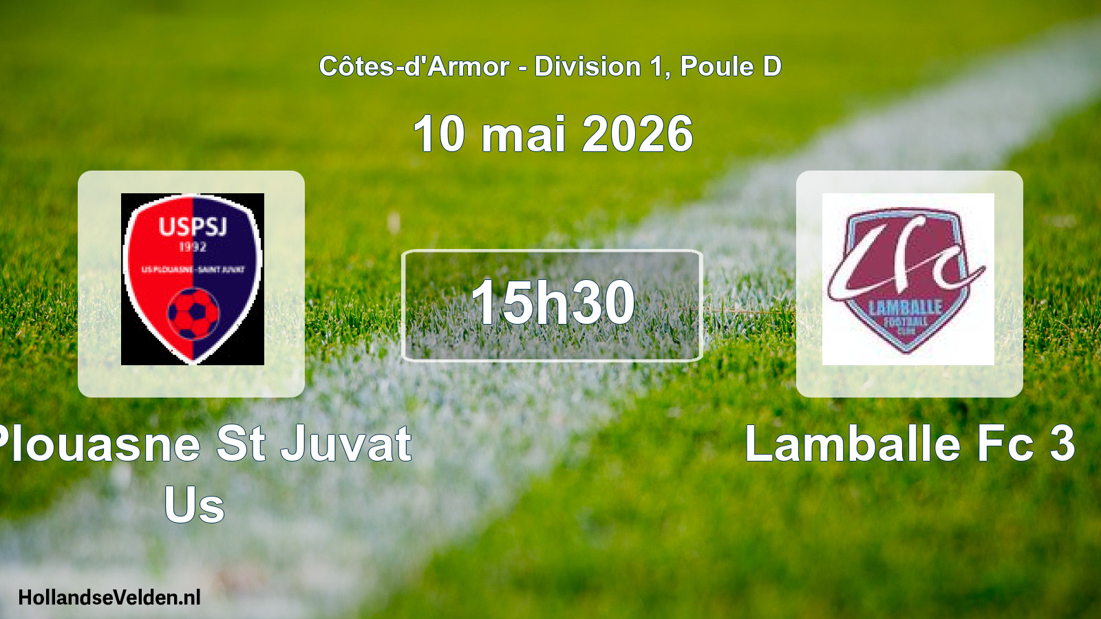 Scheduled Match: Plouasne St Juvat Us - Lamballe Fc 3 (10 May 2026)