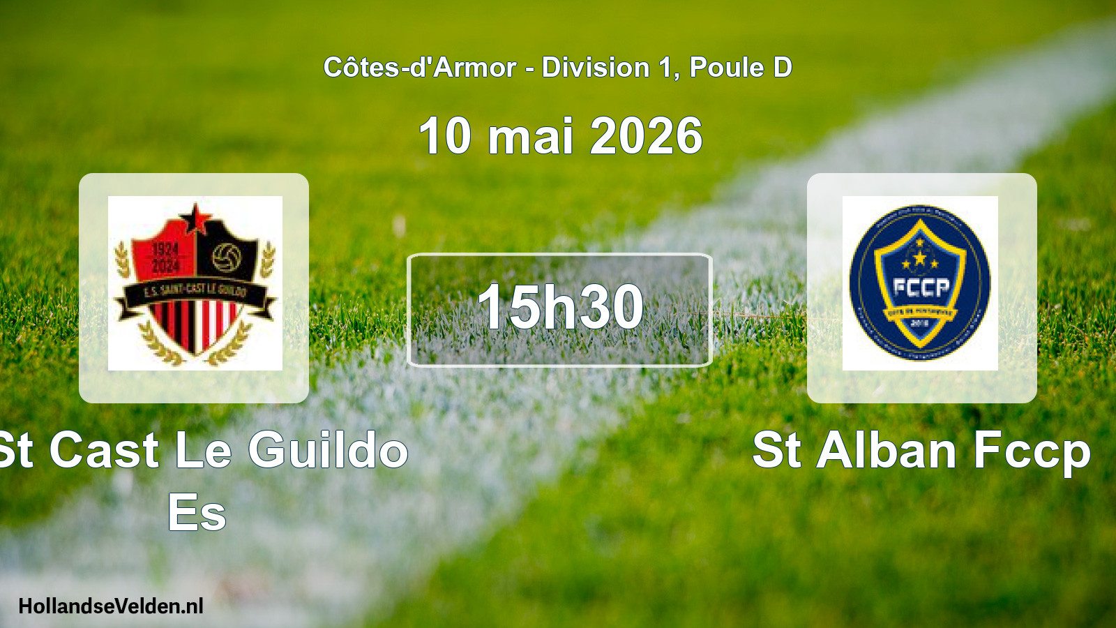 Geplande wedstrijd: St Cast Le Guildo Es - St Alban Fccp (10 mai 2026)
